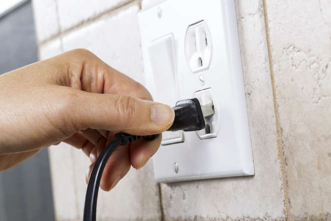 wall power outlet